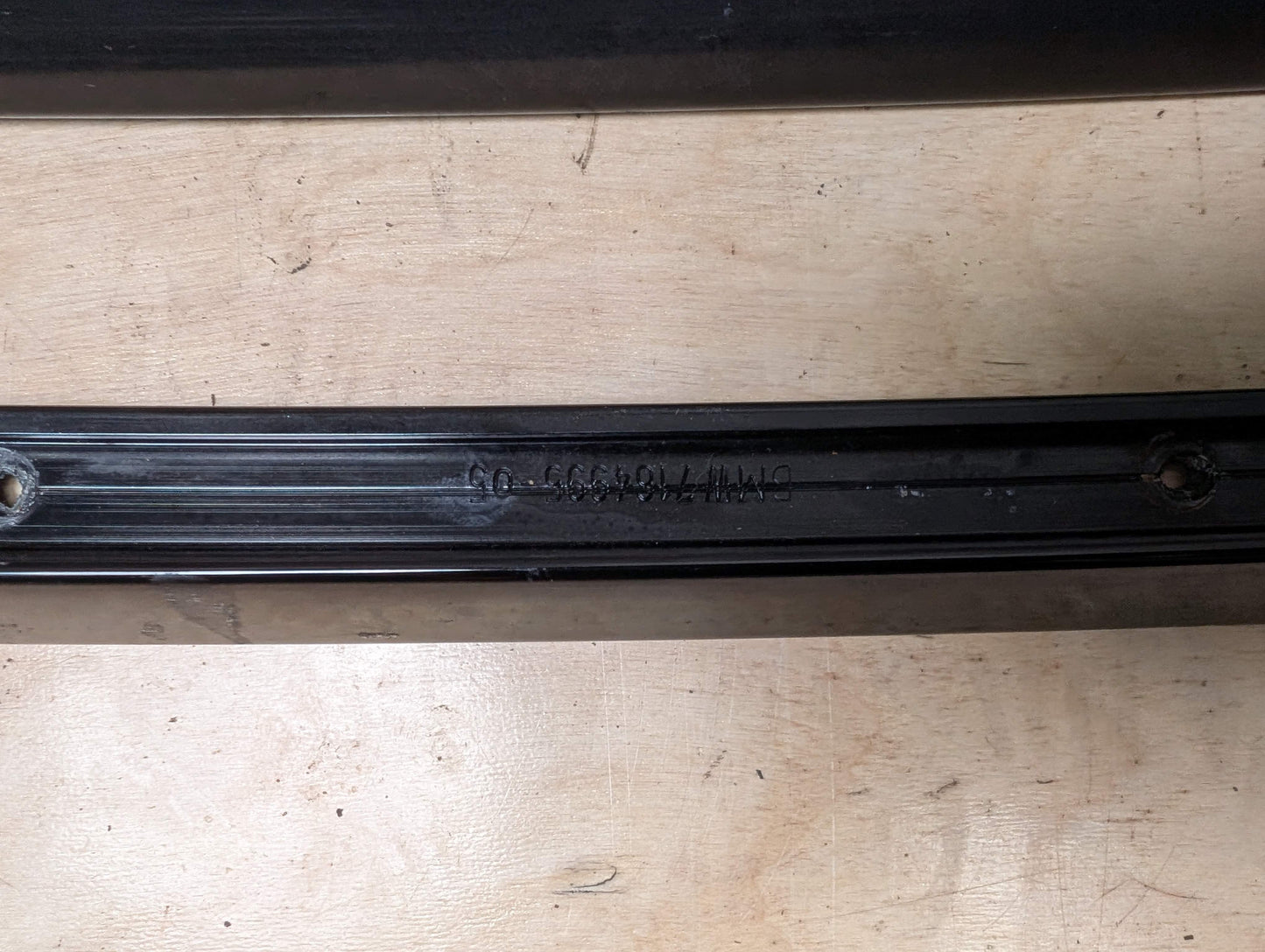 OEM BMW E88 135 Front Rear Door Exterior Trim Molding High Gloss Black SET of 7