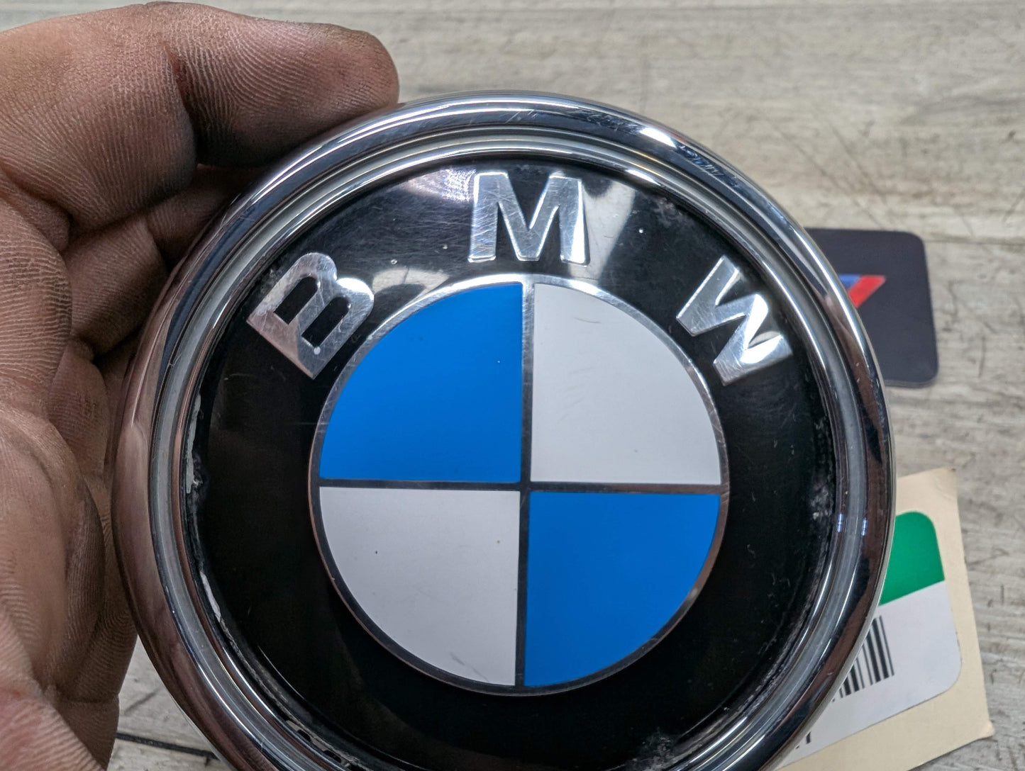 11-17 OEM BMW F25 X3 Rear Liftgate Trunk Lid Round Emblem Genuine