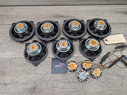 11-17 OEM BMW F25 X3 Stereo Audio Speakers Tweeters Subwoofers Top HiFi SET