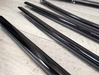 *11-17 OEM BMW F25 X3 SHADOW GLOSS Front Rear Left Right Door Trim SET (6)