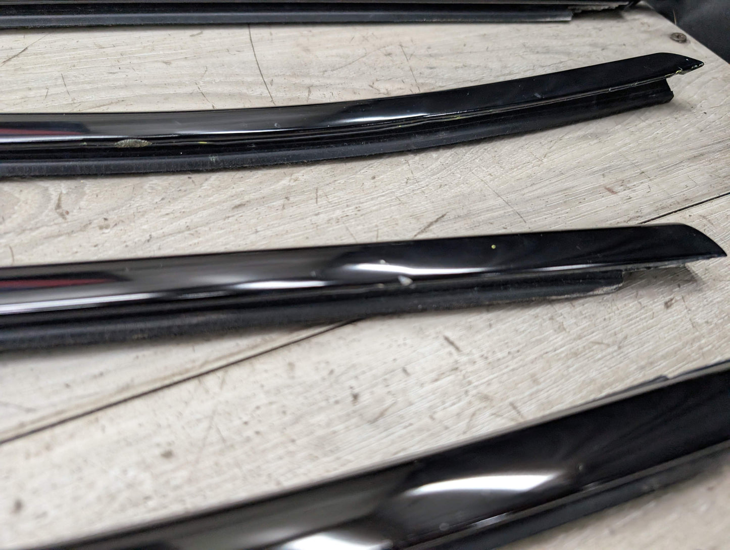 *11-17 OEM BMW F25 X3 SHADOW GLOSS Front Rear Left Right Door Trim SET (6)