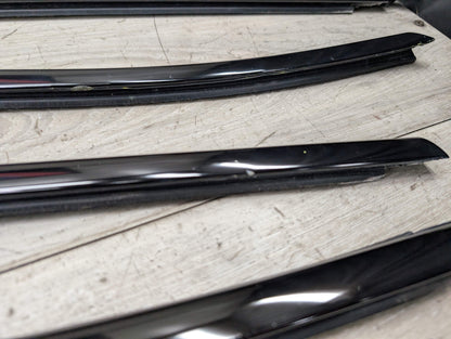 *11-17 OEM BMW F25 X3 SHADOW GLOSS Front Rear Left Right Door Trim SET (6)