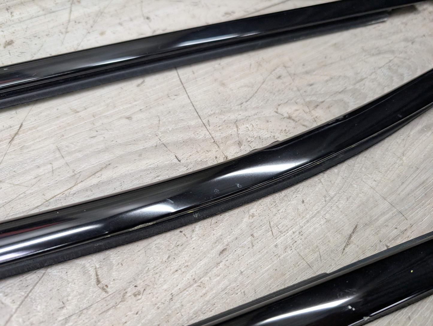*11-17 OEM BMW F25 X3 SHADOW GLOSS Front Rear Left Right Door Trim SET (6)