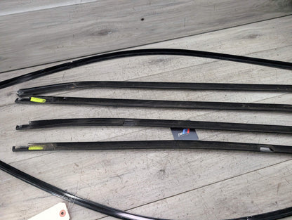 *11-17 OEM BMW F25 X3 SHADOW GLOSS Front Rear Left Right Door Trim SET (6)