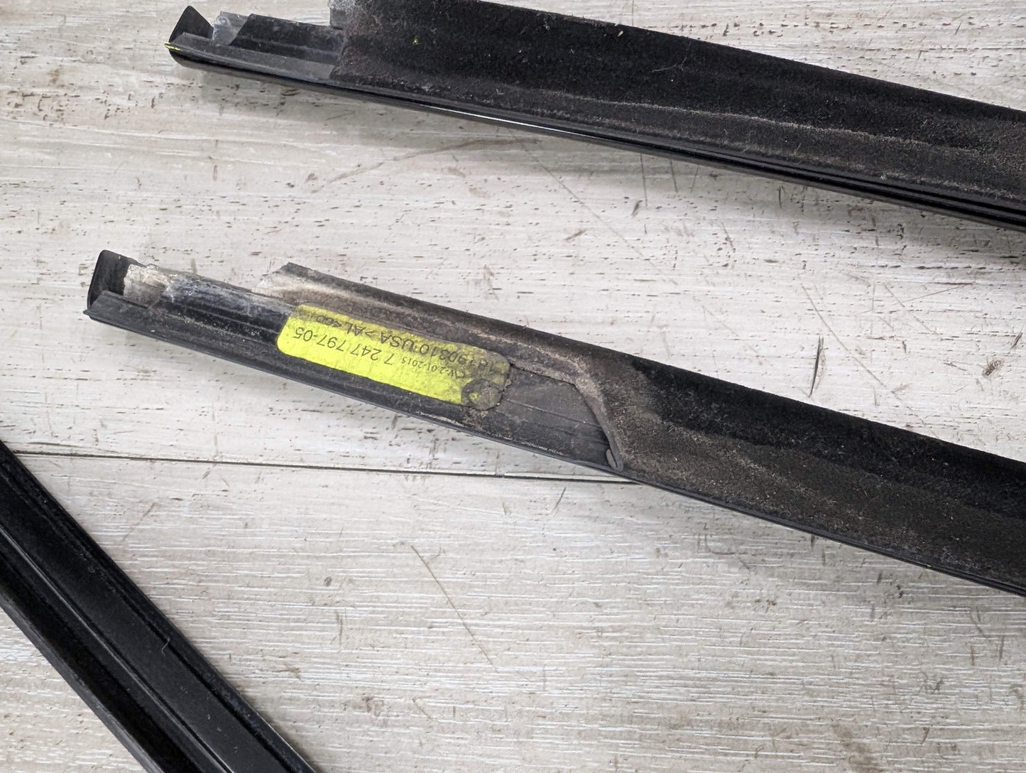 *11-17 OEM BMW F25 X3 SHADOW GLOSS Front Rear Left Right Door Trim SET (6)
