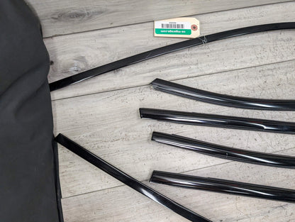 *11-17 OEM BMW F25 X3 SHADOW GLOSS Front Rear Left Right Door Trim SET (6)
