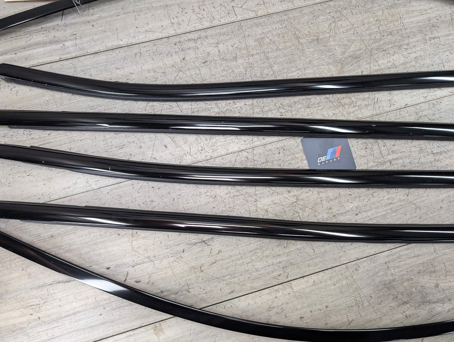 *11-17 OEM BMW F25 X3 SHADOW GLOSS Front Rear Left Right Door Trim SET (6)