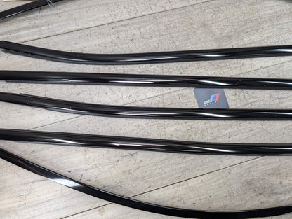 *11-17 OEM BMW F25 X3 SHADOW GLOSS Front Rear Left Right Door Trim SET (6)