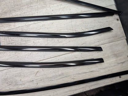 *11-17 OEM BMW F25 X3 SHADOW GLOSS Front Rear Left Right Door Trim SET (6)
