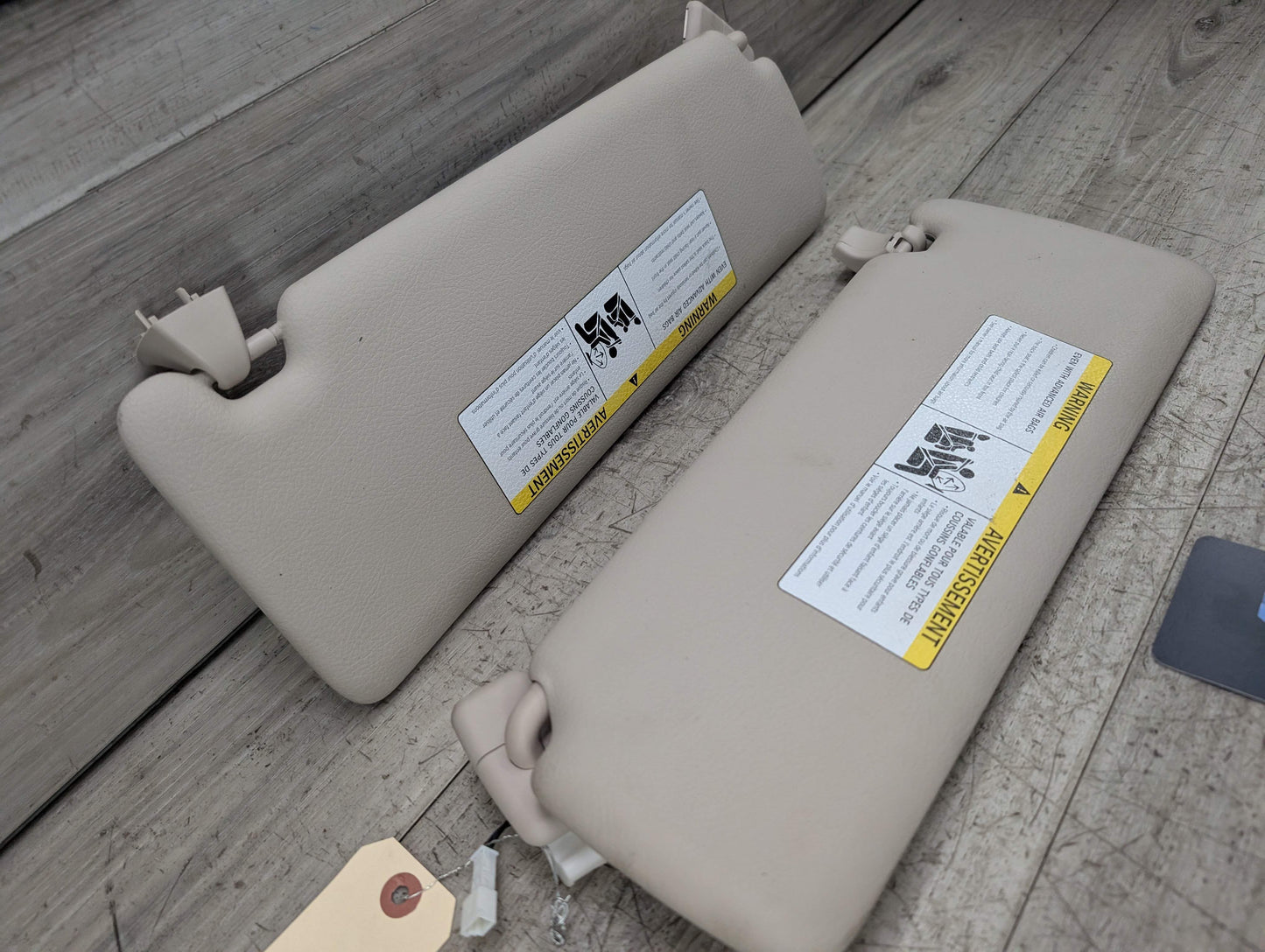 OEM BMW F30 F32 F36 F80 F82 M3 M4 Left Right Interior Sun Visor PAIR Oyster