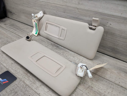 OEM BMW F30 F32 F36 F80 F82 M3 M4 Left Right Interior Sun Visor PAIR Oyster