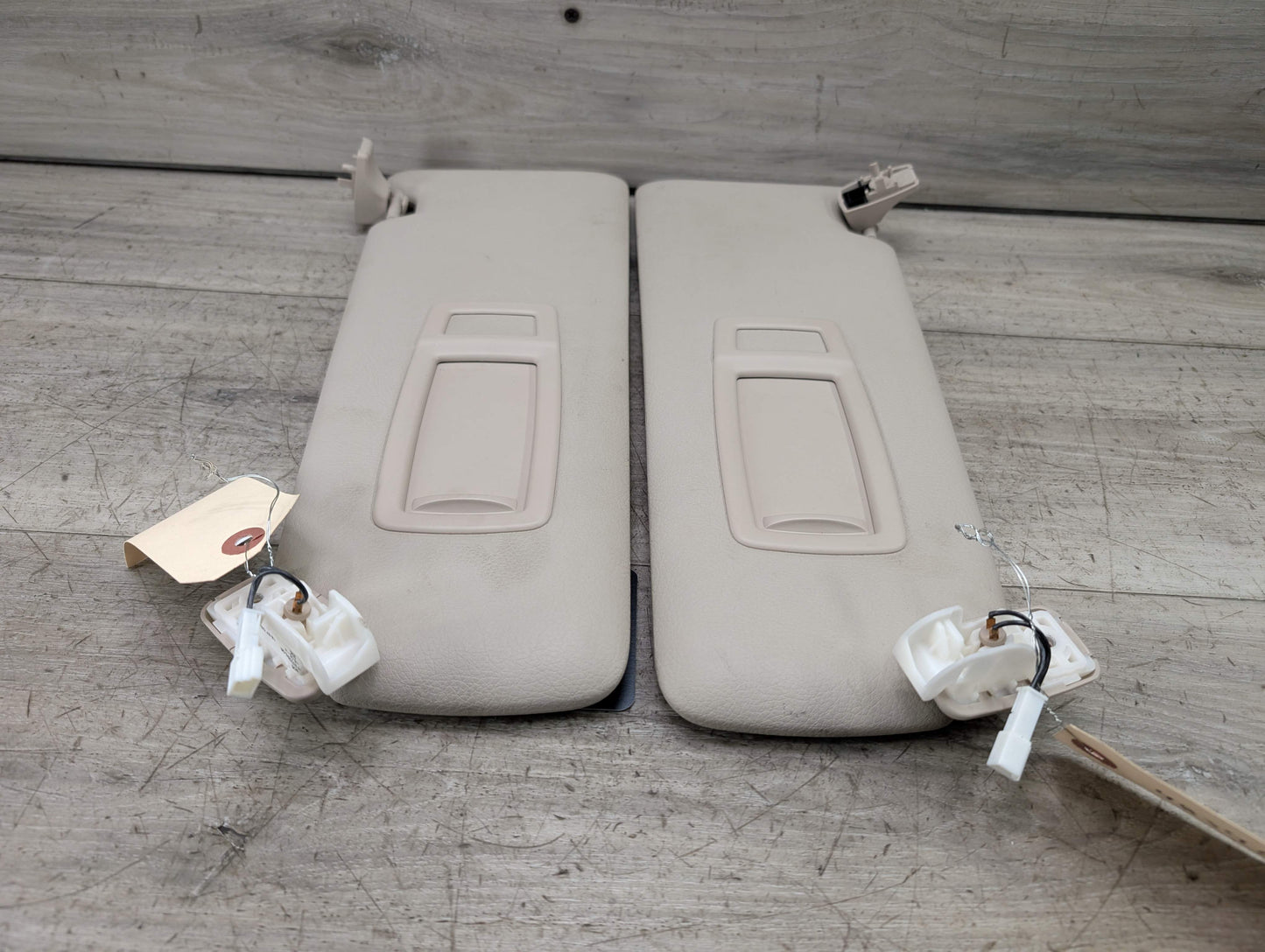 OEM BMW F30 F32 F36 F80 F82 M3 M4 Left Right Interior Sun Visor PAIR Oyster