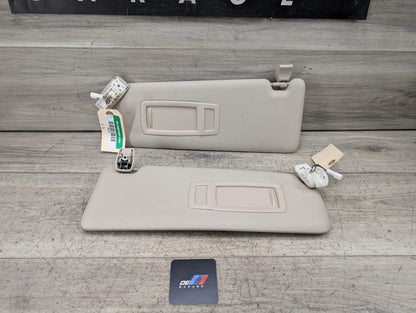 OEM BMW F30 F32 F36 F80 F82 M3 M4 Left Right Interior Sun Visor PAIR Oyster