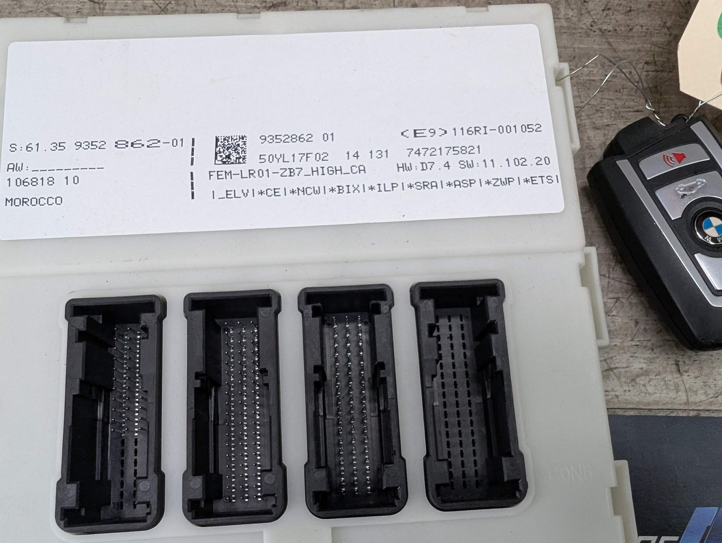 OEM BMW F22 F30 F32 F33 F36 F80 F82 FEM Front Electronic Control Module + Key