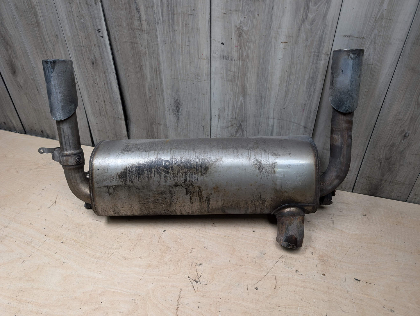 17-19 OEM BMW F34 GT 340X Engine B58 Dual Exhaust Pipe Muffler