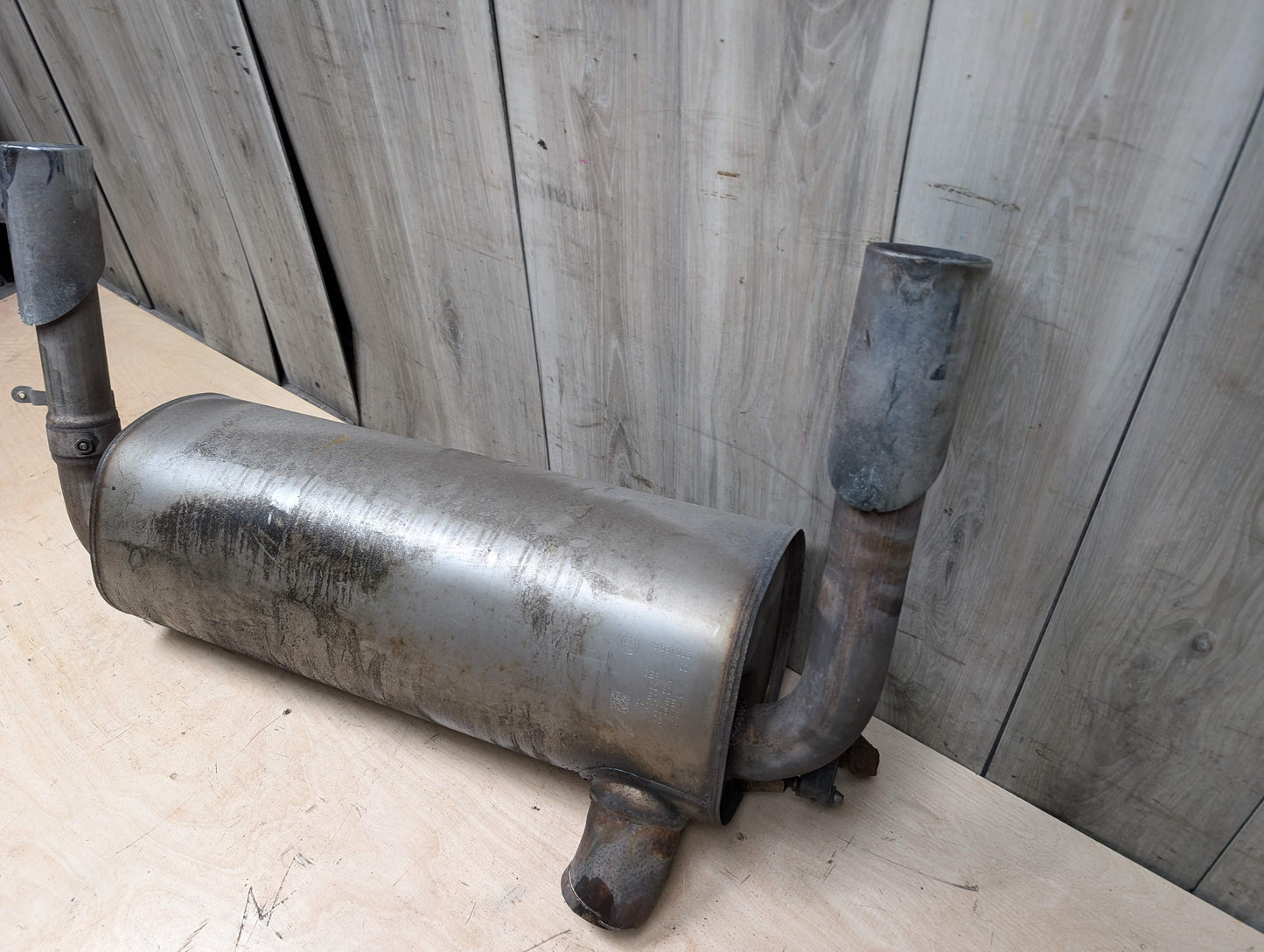 17-19 OEM BMW F34 GT 340X Engine B58 Dual Exhaust Pipe Muffler