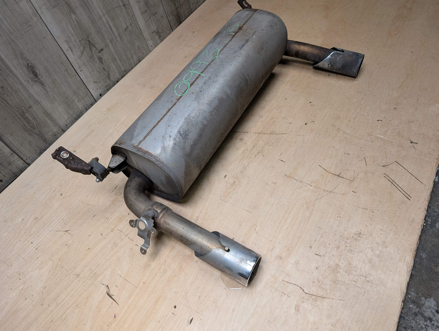 17-19 OEM BMW F34 GT 340X Engine B58 Dual Exhaust Pipe Muffler