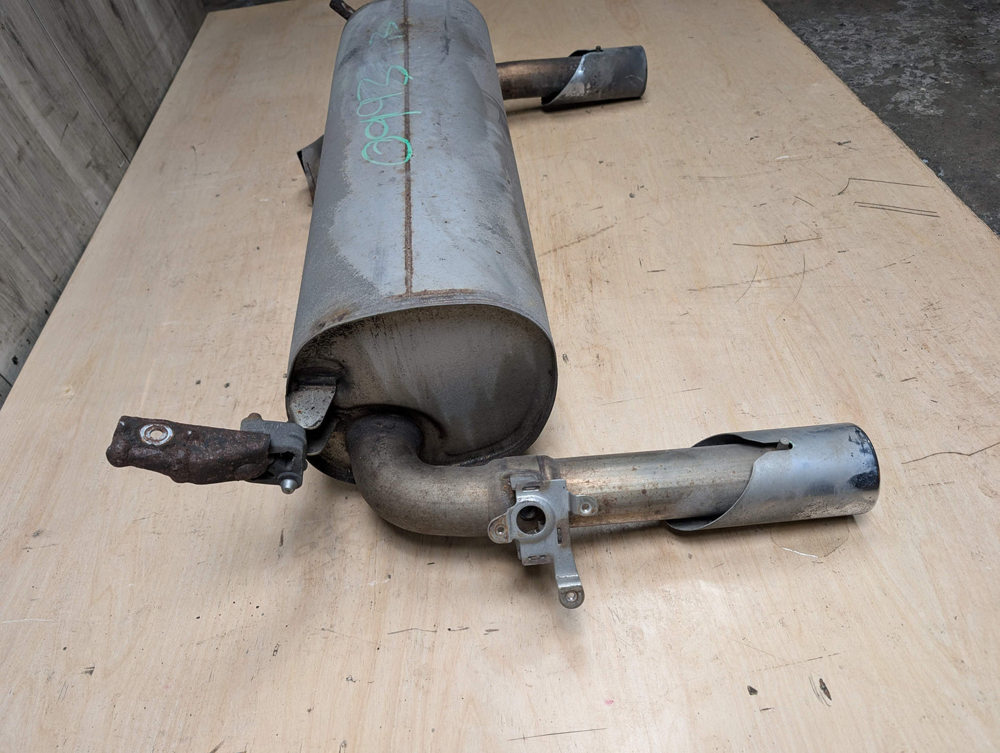 17-19 OEM BMW F34 GT 340X Engine B58 Dual Exhaust Pipe Muffler