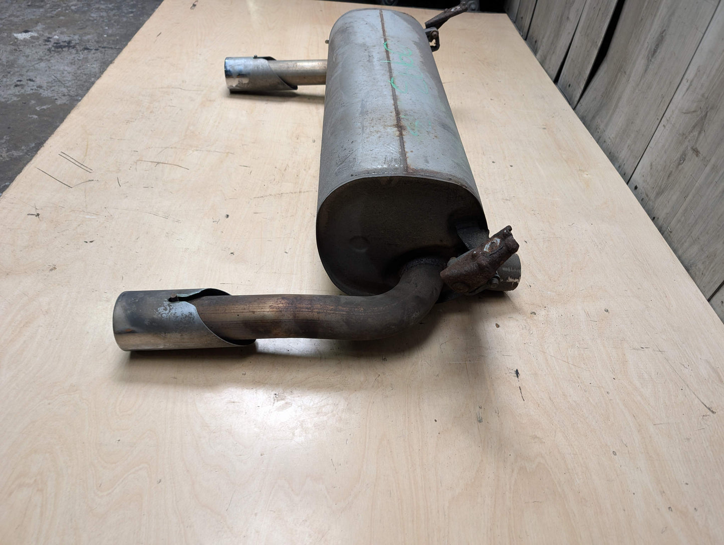 17-19 OEM BMW F34 GT 340X Engine B58 Dual Exhaust Pipe Muffler