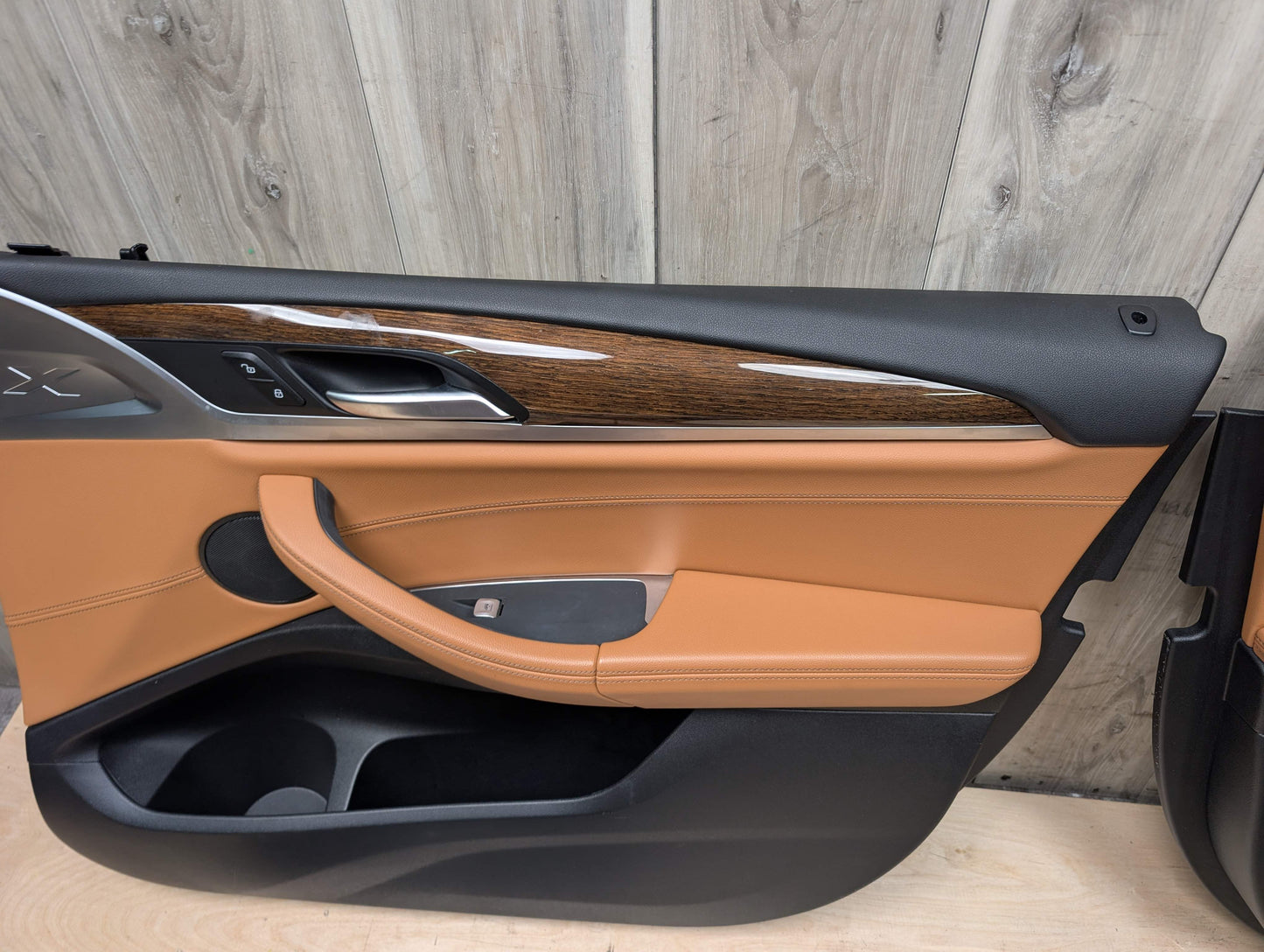 OEM BMW G01 G02 X3 X4 Front Rear Interior Trim Door Panels SET Leather BROWN