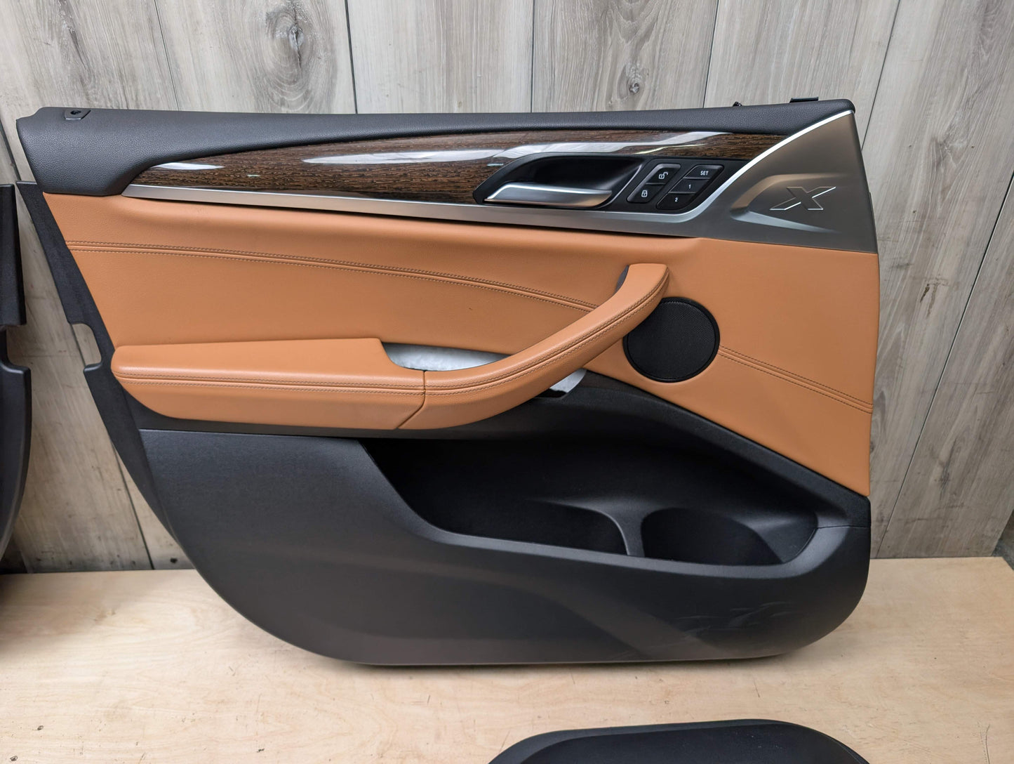 OEM BMW G01 G02 X3 X4 Front Rear Interior Trim Door Panels SET Leather BROWN