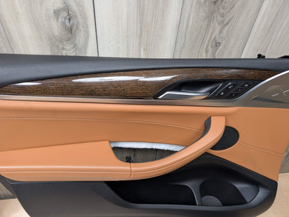 OEM BMW G01 G02 X3 X4 Front Rear Interior Trim Door Panels SET Leather BROWN