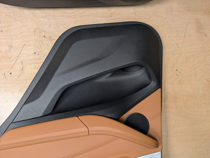 OEM BMW G01 G02 X3 X4 Front Rear Interior Trim Door Panels SET Leather BROWN