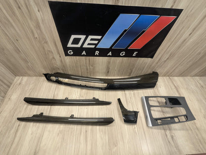 OEM BMW F15 F16 F85 F86 X5 X6 Dash Door Panel Fine Wood Interior Trim Cover SET