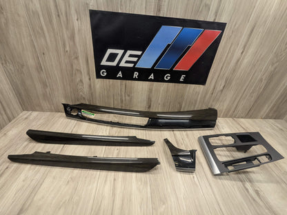 OEM BMW F15 F16 F85 F86 X5 X6 Dash Door Panel Fine Wood Interior Trim Cover SET