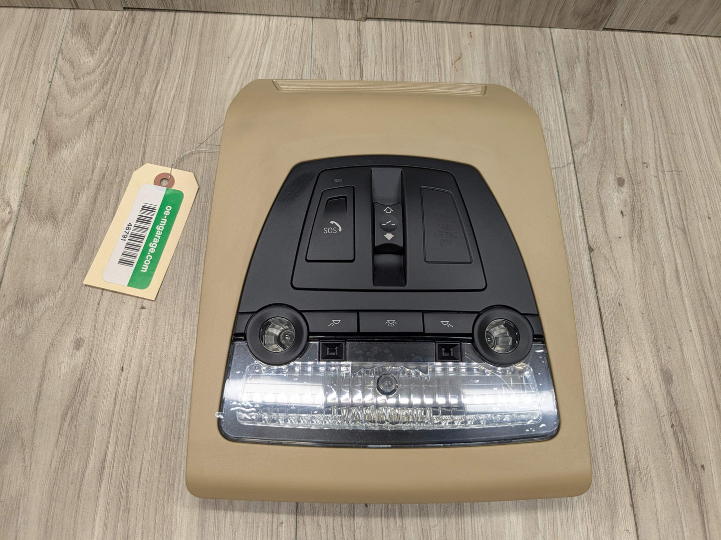 OEM BMW F02* F10* F25 F26 X3 Roof Console Dome Light Sunroof Switch Beige