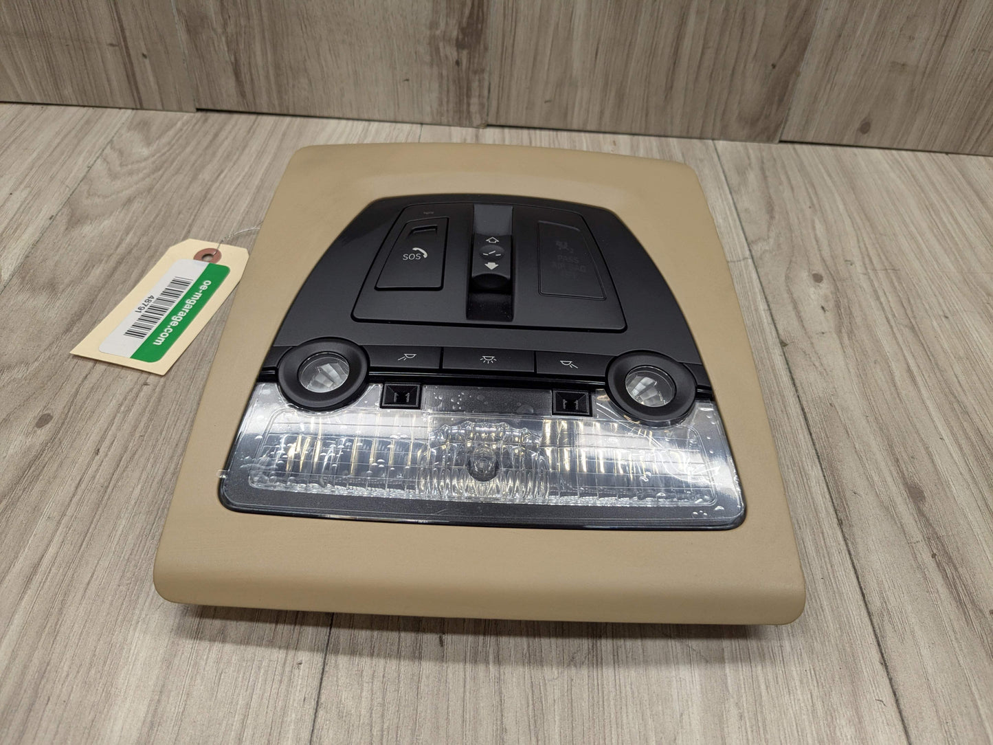 OEM BMW F02* F10* F25 F26 X3 Roof Console Dome Light Sunroof Switch Beige