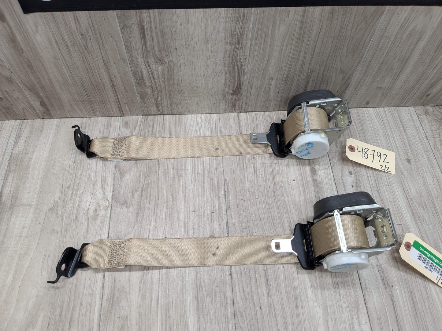 OEM BMW F25 F26 X3 X4 Rear Left Right Driver Passenger Seat Belt Retractor Beige
