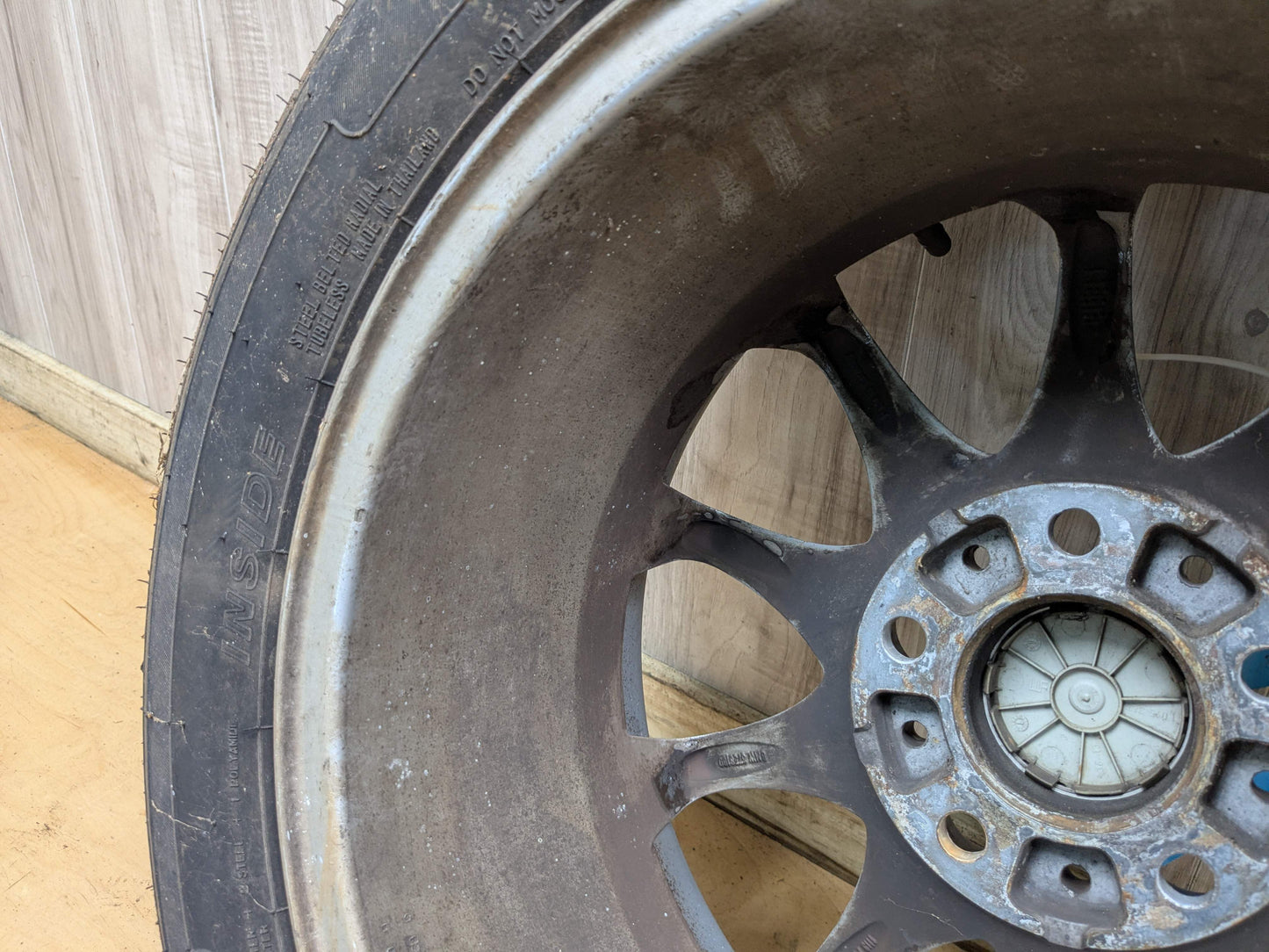 02-08 OEM BMW E85 Z4 Rim Wheel 16x7" ET:47 LA Wheel Star Spoke Style 104