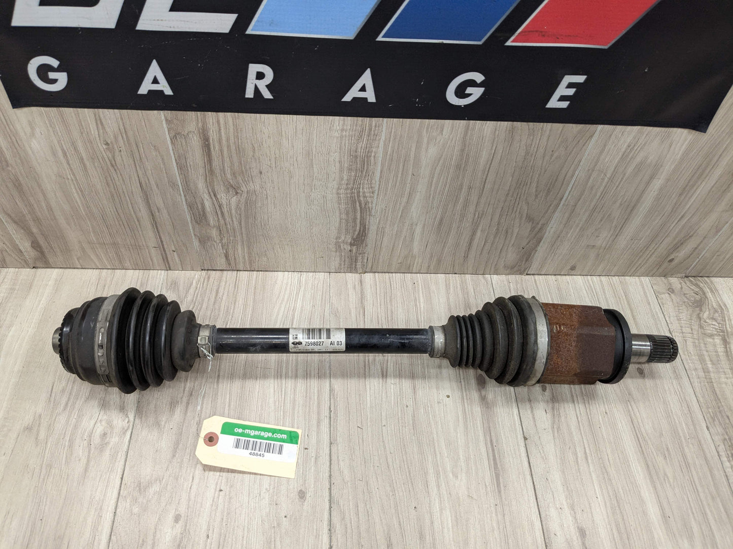 11-17 OEM BMW F25 X3 28iX AWD Front Left Driver Output Shaft CV Axle