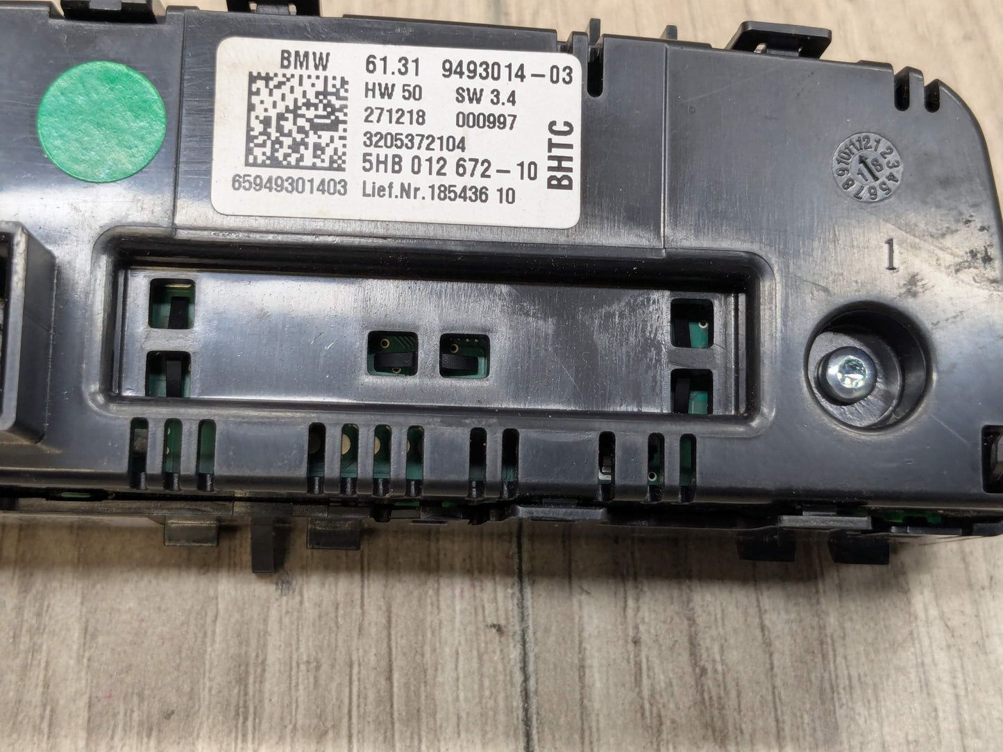 OEM BMW G01 G02 F97 F98 X3 X4 AC Rear Heater Climate Control Switch Panel