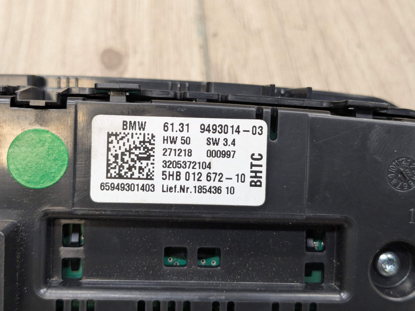 OEM BMW G01 G02 F97 F98 X3 X4 AC Rear Heater Climate Control Switch Panel
