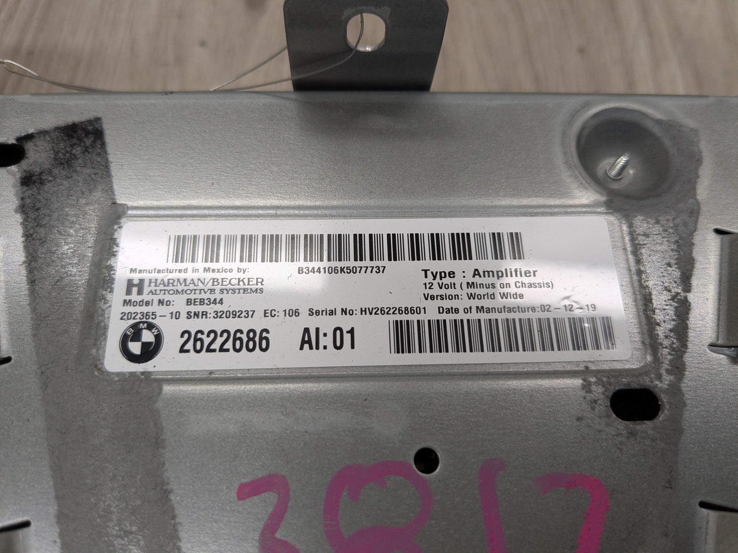 18-21 OEM BMW G01 F97 X3 X3M Hi-Fi HiFi Stereo Audio Amp Amplifier HARMAN BECKER