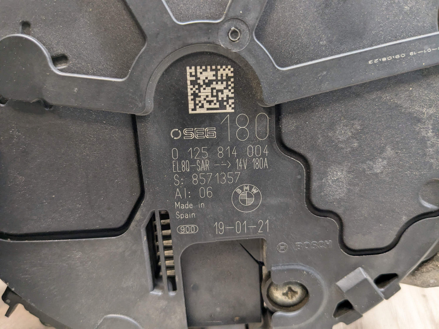 16-20 OEM BMW F30 F32 G01 G12 G30 X3 Engine B46* B58 Alternator Generator 180A