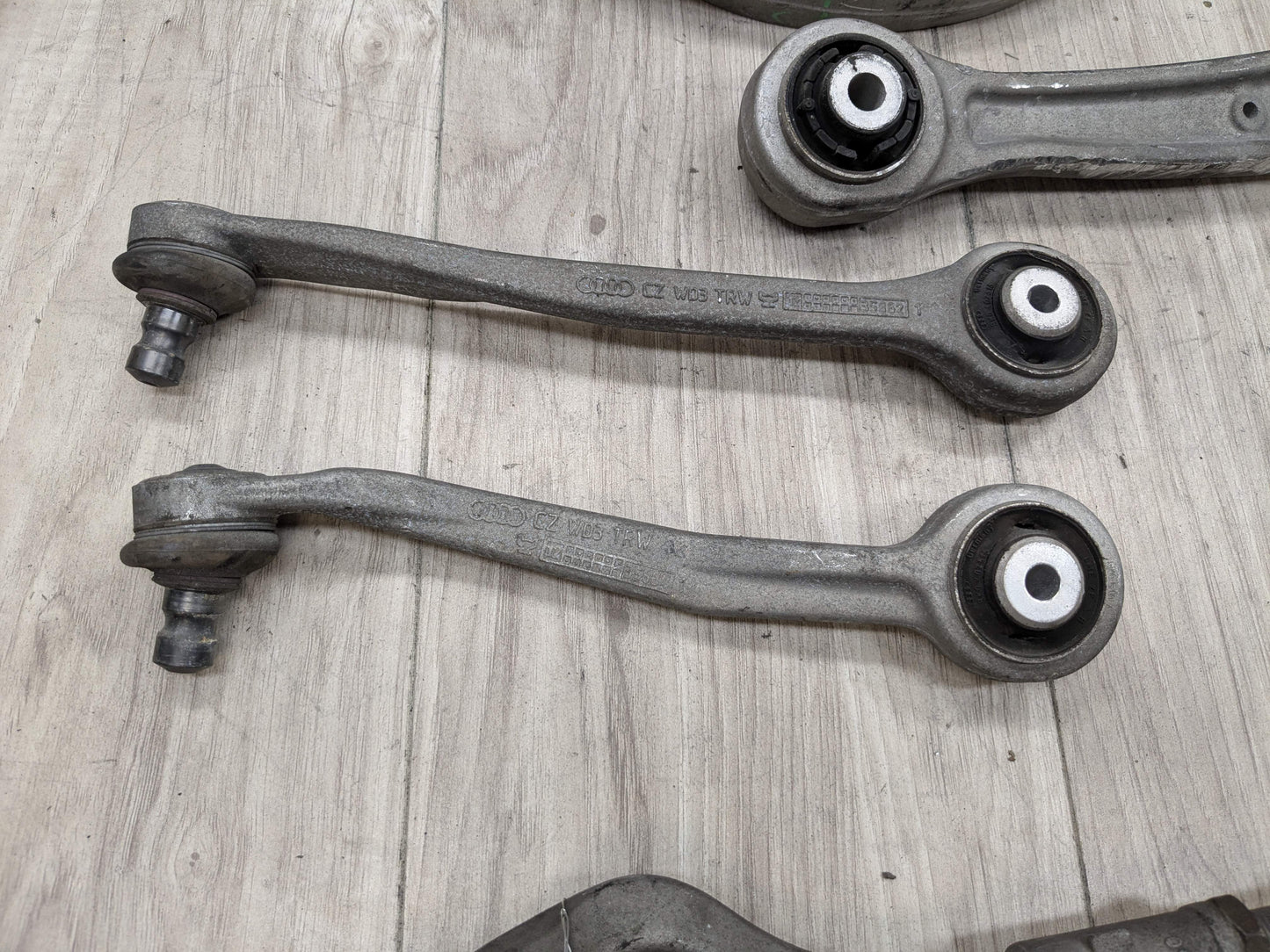 13-17 OEM AUDI A5 S5 Front Right Passenger Upper Lower Control Arm w Tie Rod SET