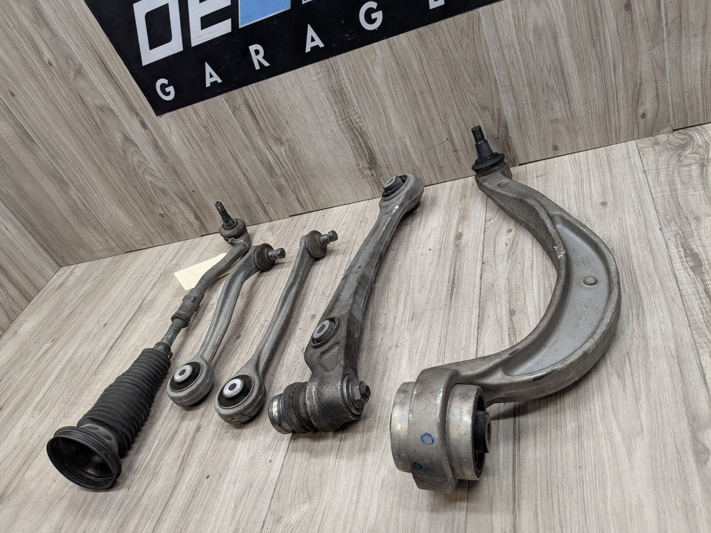 13-17 OEM AUDI A5 S5 Front Right Passenger Upper Lower Control Arm w Tie Rod SET