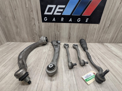 13-17 OEM AUDI A5 S5 Front Left Driver Upper Lower Control Arms w Tie Rod SET