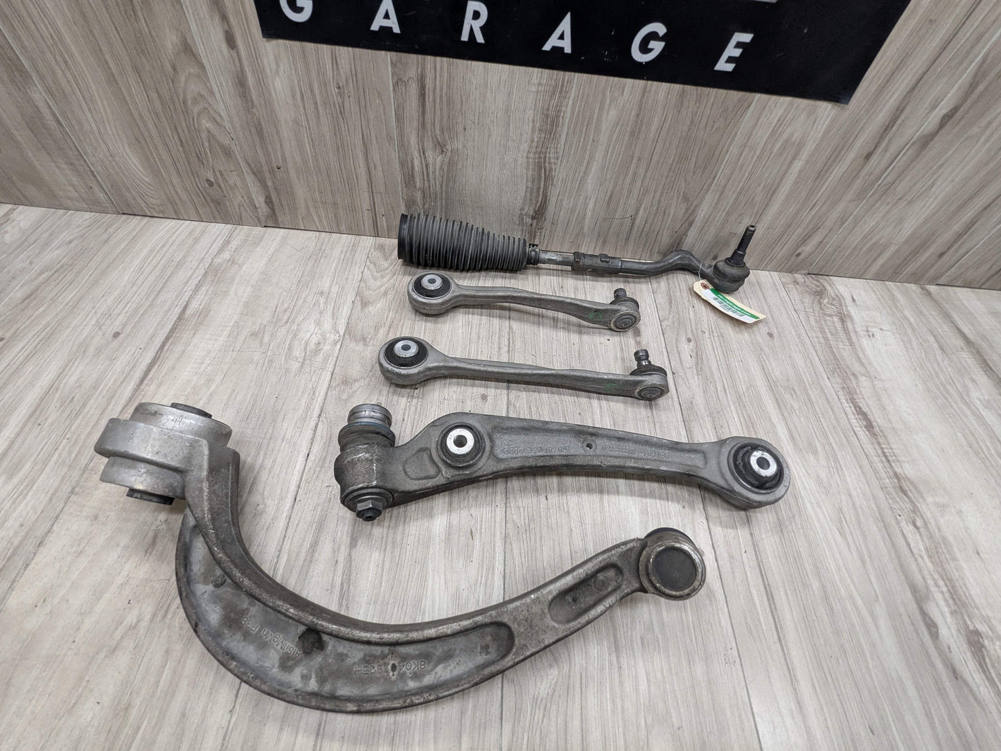 13-17 OEM AUDI A5 S5 Front Left Driver Upper Lower Control Arms w Tie Rod SET