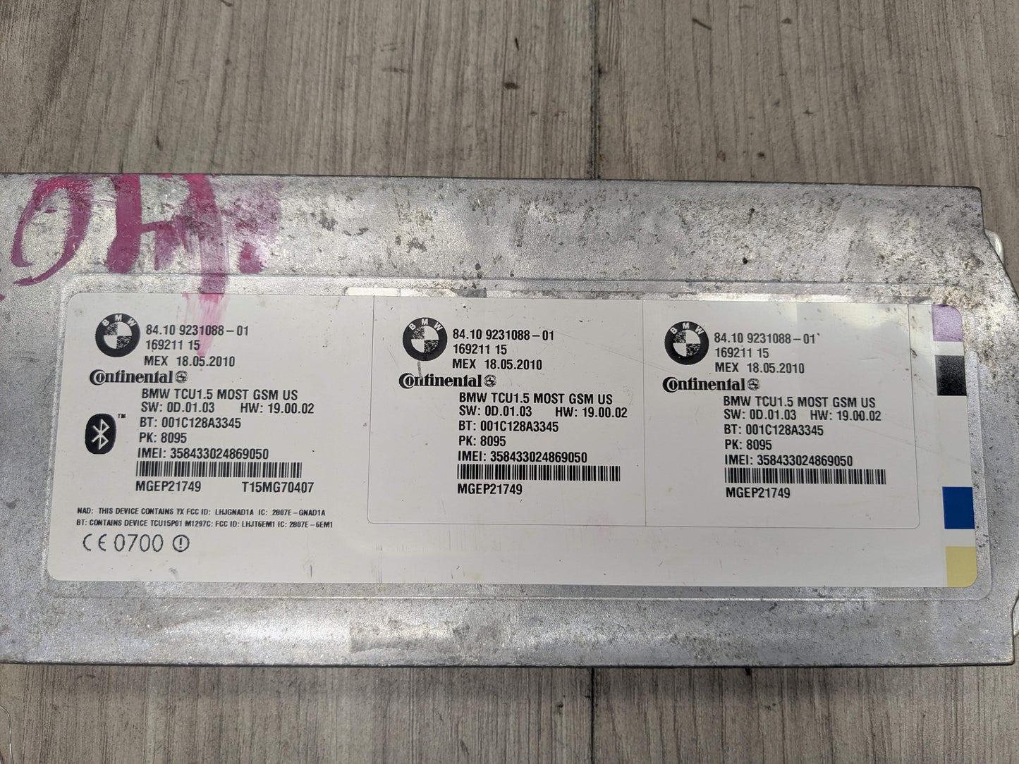 OEM BMW E70 E88 E90 E92 F02 F10 Combox Telematics Unit TCU Bluetooth Module
