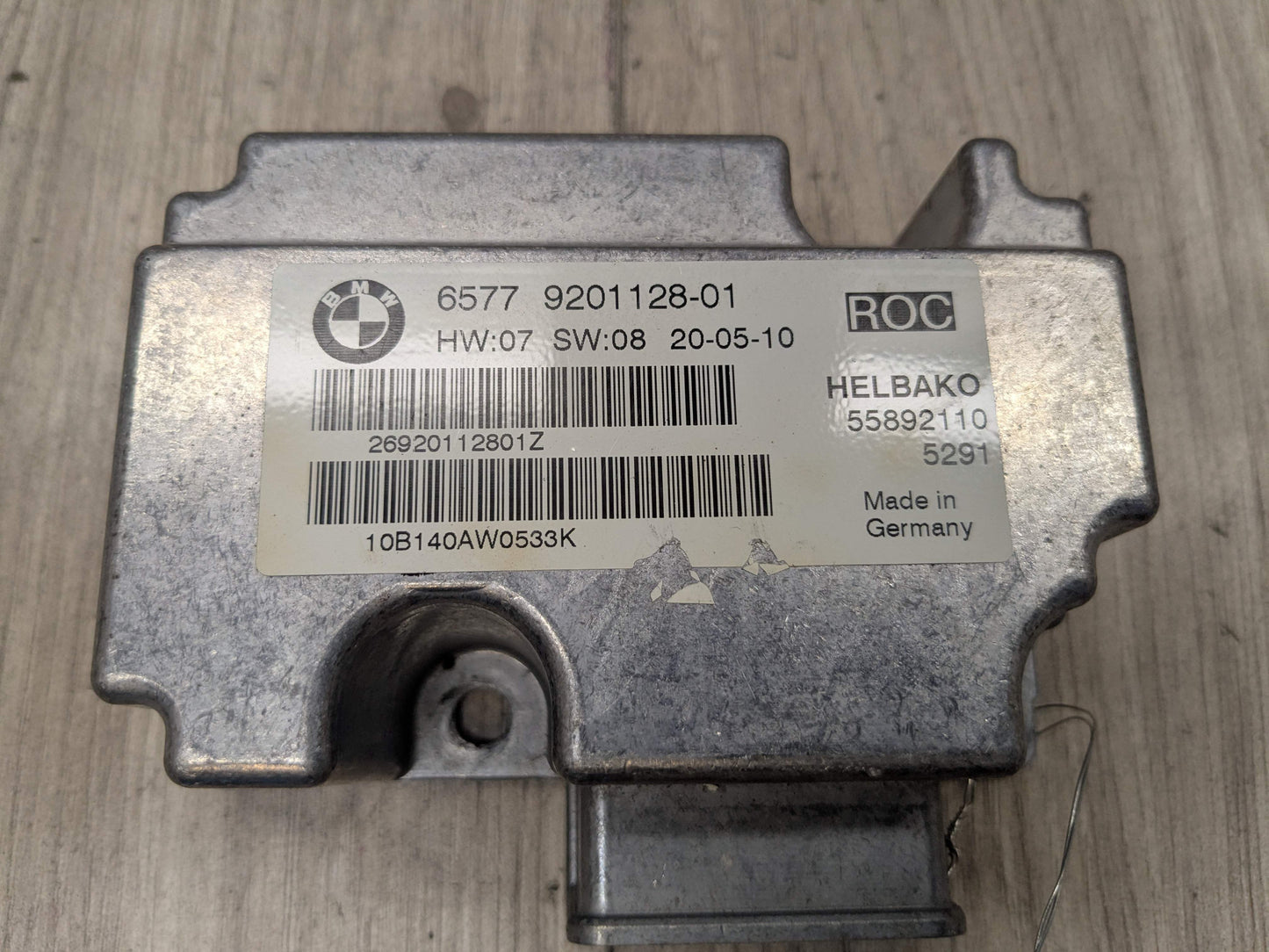 07-13 OEM BMW E88 E93 335 M3 Convertible ROC Rollover Roof Top Control Module