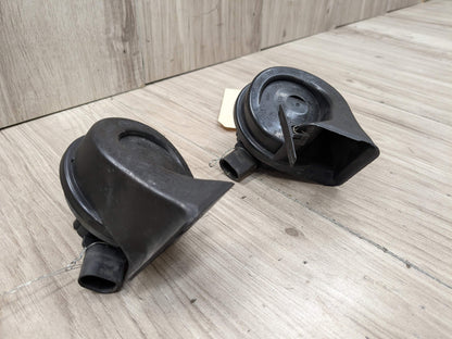 08-13 OEM BMW E82 E88 128i 135i Left Right Horn Signal Low Tone Pitch PAIR