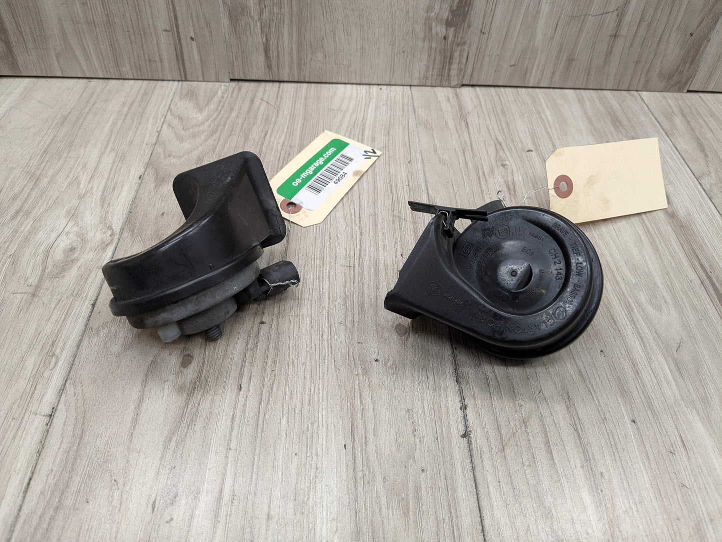 08-13 OEM BMW E82 E88 128i 135i Left Right Horn Signal Low Tone Pitch PAIR