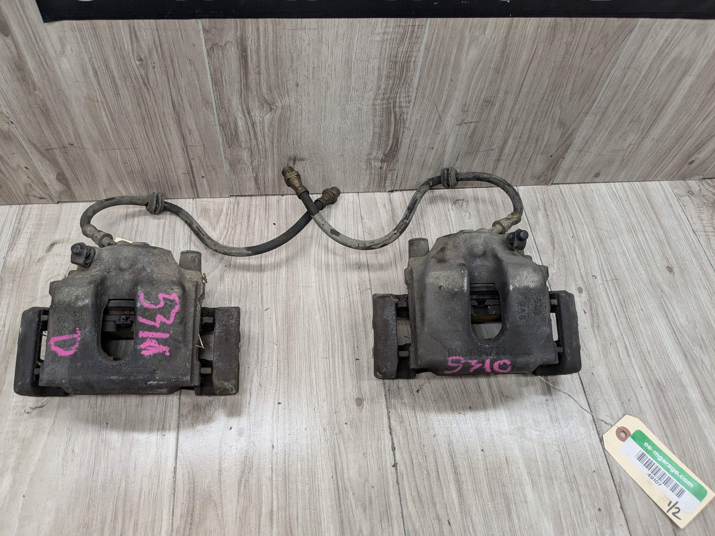 03-08 OEM BMW E85 2.5i Z4 Front Left Right Brake Calipers PAIR