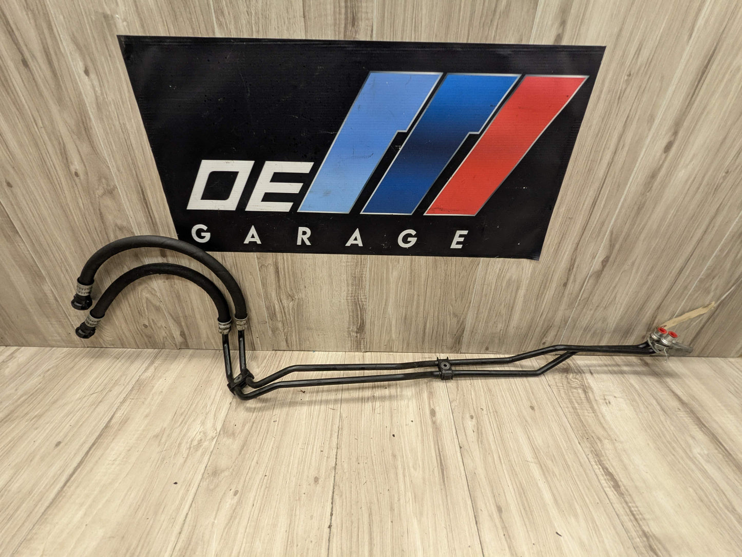06-08 OEM BMW E85 E86 Z4 Engine N52 Oil Cooling Lines Inlet Outlet PAIR