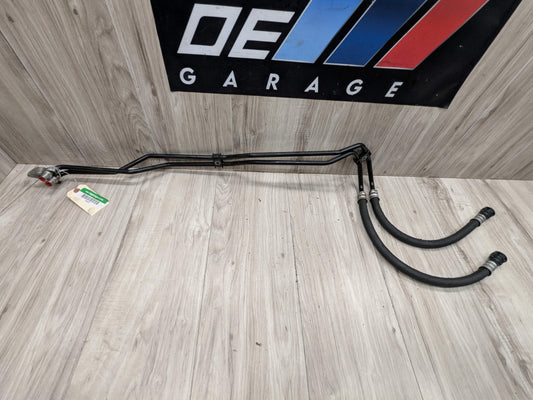 06-08 OEM BMW E85 E86 Z4 Engine N52 Oil Cooling Lines Inlet Outlet PAIR