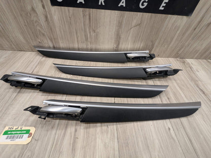 OEM BMW E70 X5 X5M Front Rear Left Right Door Panel Trim Moldings Carbon Leather